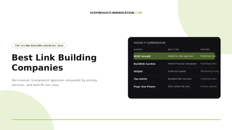Best Link Building Companies in 2026
